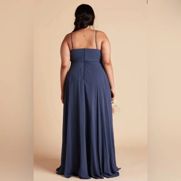 SOLD Birdy Gray Kaia Dress Slate Blue Formal Gown Bridesmaid Prom Dress - Picture 4 of 10